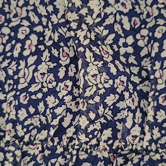 NWT Lulus Walk the Walk Blue Floral Print Ruched Bodycon Mini Dress Large - Picture 7 of 14